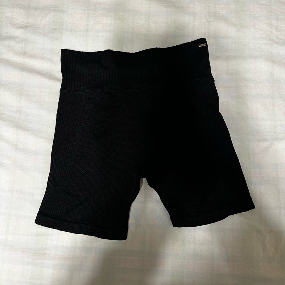 Pink Active black bike shorts